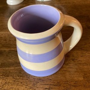 Vintage Terramoto Purple Striped Mug